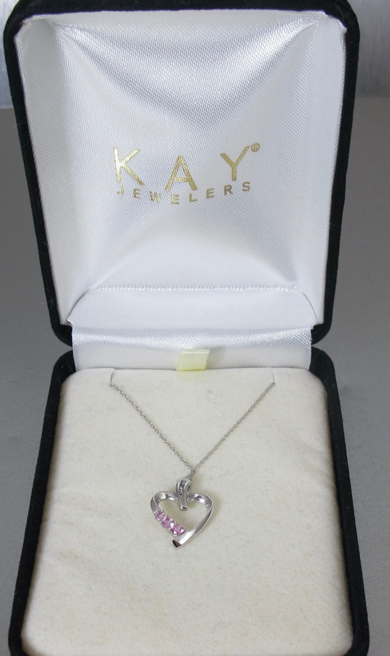 Kay Jewelers Diamond Teardrop Necklace 1/3 ct tw Round-cut Sterling Silver-  More
