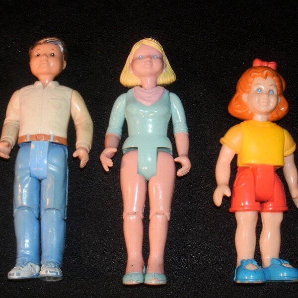 1993 Fisher Price Loving Family MOM & DAD Plus Little Tikes Tykes Red Hair GIRL