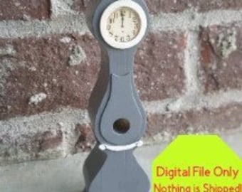 STL, SVG File ONLY Dollhouse Miniature 3D Druckbare Mora Uhr, Digitale Datei, Möbel, Minis, Bauernhaus, Modern, Shabby