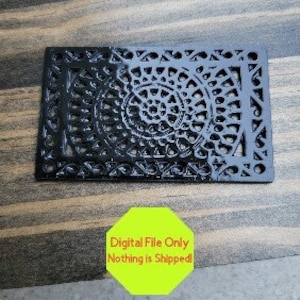 STL, OBJ, Svg File ONLY  Dollhouse Miniature 3D Printable Home items, Door Mat, Welcome Rug, Front Door, Decor
