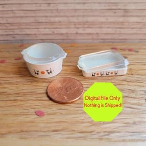 STL-fil för 3D-skrivare, dockhusminiatyrgrytor, kök, skafferi, mat, livsmedel, högtid