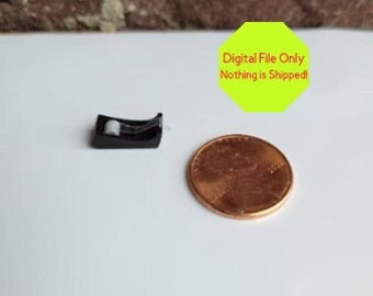 Archivo STL, impresora 3D, casa de muñecas en miniatura, dispensador de cinta adhesiva, manualidades, regalos, escuela, trabajo, escritorio, oficina, estudio, profesor.
