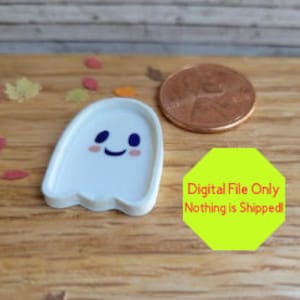 3D プリンター、ドールハウス ミニチュア ゴースト プレート、ハロウィーン パーティー ディッシュ、キャンディー、おやつ、キッチン用の STL ファイル。