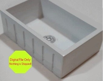 STL, File ONLY  for Doll house miniature Farmhouse Sink, Decor, Shabby, 3D Printer, All Scales, Kitchen, Decor, Room