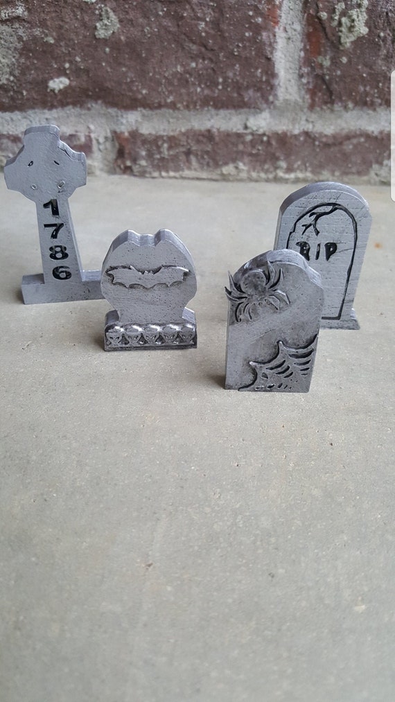 STL OBJ File ONLY Dollhouse Miniature Assorted Tombstones Etsy