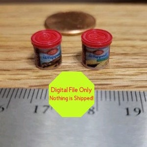 STL, File ONLY  Dollhouse Miniature 3D Printable Frosting, Cooking, Baking, Decorate, Pantry, Kitchen, cake, cookie