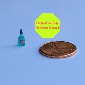 STL File Only, 3D printer, Dollhouse Miniature, Craft Glue, Craft Room, School, Hobby, Details, Room box, Diorama