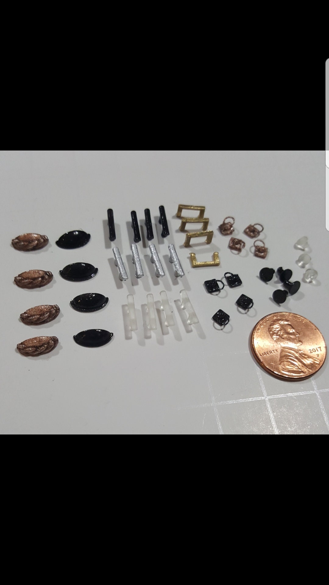 STL, OBJ, File ONLY  Assorted Dollhouse Miniature Drawer Pulls, 1:12 scale, 3D Print, Bedroom, Kitchen, Furniture, Printable, Resin