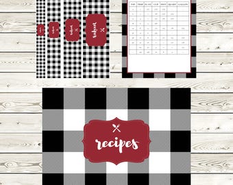 recipe binder etsy