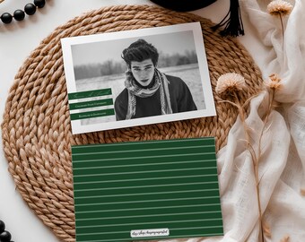 Anuncio de graduación de Gavin, graduación universitaria, graduación de secundaria, anuncio de graduación de último año, imprimible, impreso, 5x7