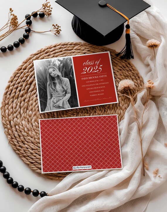 double sided grad cards 5x7 Flat Card 12"x 12" Congrats Senior &