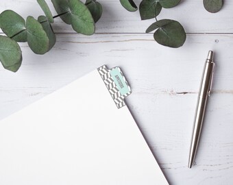 Pestañas divisorias plegables de espiga de diamante, Carpeta de recetas, Archivo digital, Pestañas de bricolaje, Imprimible, Pestañas editables, Pestañas preestablecidas, Tamaño de letra, 8.5x11