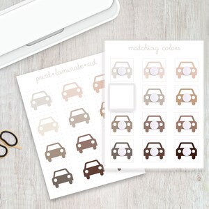 Color Matching Activity for Toddlers, Learning Colors, Toddler Busy Activities, Homeschool, Toddler Printable Activity, Neutral, Cars