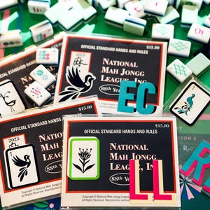 Custom Clear Mahjong Cover for Large NMJL Card