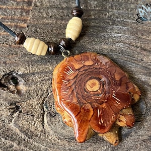 Natural Plain Knobcone Pinecone Pendant - Natural Wood Pendant, Pinecone Necklace, All natural Wood Pinecone Pendant, Pinecone Necklace.