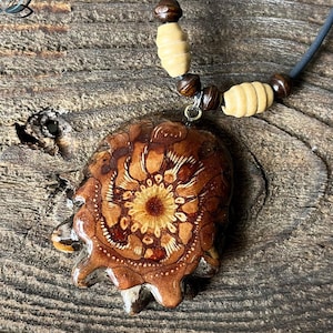 Natural Plain Knobcone Pinecone Pendant - Natural Wood Pendant, Pinecone Necklace, All natural Wood Pinecone Pendant, Pinecone Necklace.