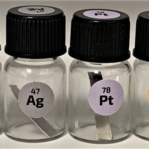 Edelmetaal Elektrode Pack Set 99.9 - 99.999% Pure Elements Goud Palladium Platina Zilver