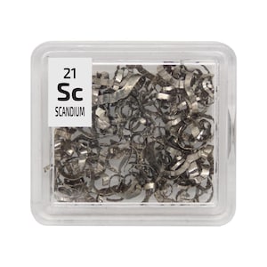 Scandium Turnings 99.9% Pure Periodic Element Tile
