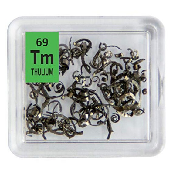 1 gram 99.9% Thulium metal pieces in glass vial element 69 sample 