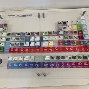 Periodic Element Acrylic Display 72 Tiles Young Scientist Edition Including Rhodium Iridium Gold Scandium Lutetium image 2