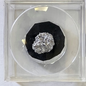 Ruthenium Osmium and Iridium Crystals 99.99% Pure. in a Labeled magnify Cube