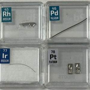 Precious Metal set Ruthenium Rhodium Palladium Silver Osmium Iridium Platinum Gold in Periodic Element Tiles image 4