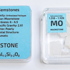 Moonstone in a Mineral Gemstone Tile Pure -Crystal Mineral Gemstone