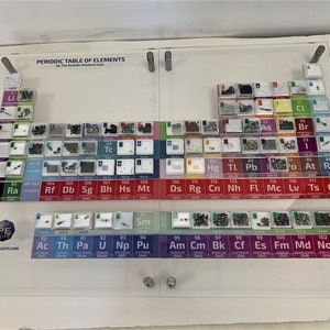 Periodic Element Acrylic Display 72 Tiles Young Scientist Edition Including Rhodium Iridium Gold Scandium Lutetium image 1