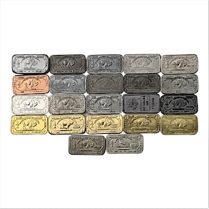 The New 24 x 1 gram bullion bars of different buffalo metals including 15 elements of the periodic table Inc Tantalum Cobalt Indium Vanadium