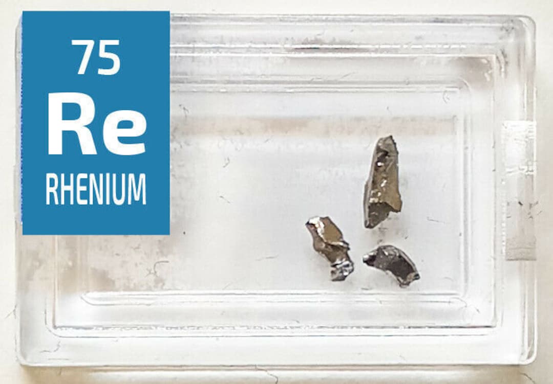 Rhenium Metal Crystals 0.1 Gram 99.9%+ Element Sample in Periodic ...
