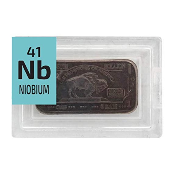 99 9 1g Ingot Niobium Buffalo Bar Purity Art Collectibles Figurines Knick Knacks Kromasol Com