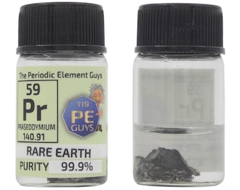 Praseodymium Rare Earth Element Sample - 2g Pieces - Purity: 99.9%