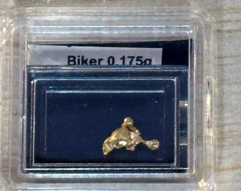 Sparks Exclusive Handmade Precious Metal Collectables " Biker " Pure 24K Gold