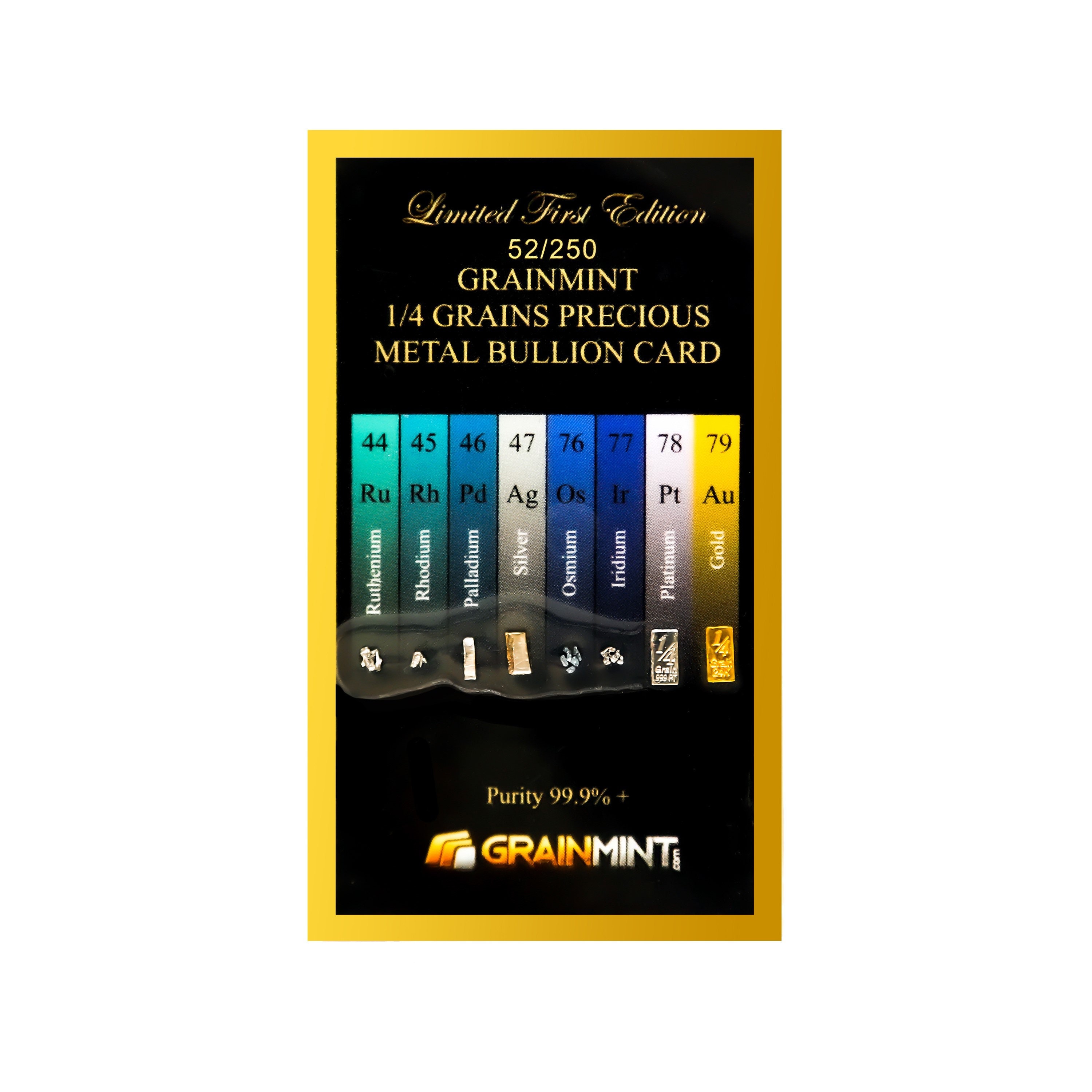 GRAINMINT 1/4 Grano Rutenio Rodio Palladio Osmio Iridio Platino