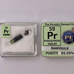 Praseodymium Ampoule Periodic Element Tile
