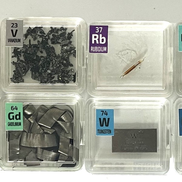 Beryllium Silicon vanadium Ruthenium Gadolinium Rhenium Platinum +++ in Periodic Element Tiles