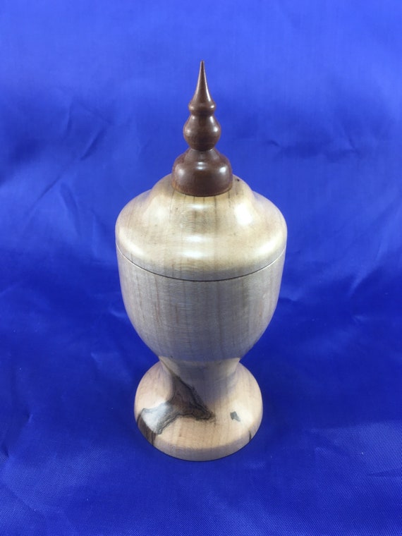 Decorative Lathe Turned Wooden Box. Etsy