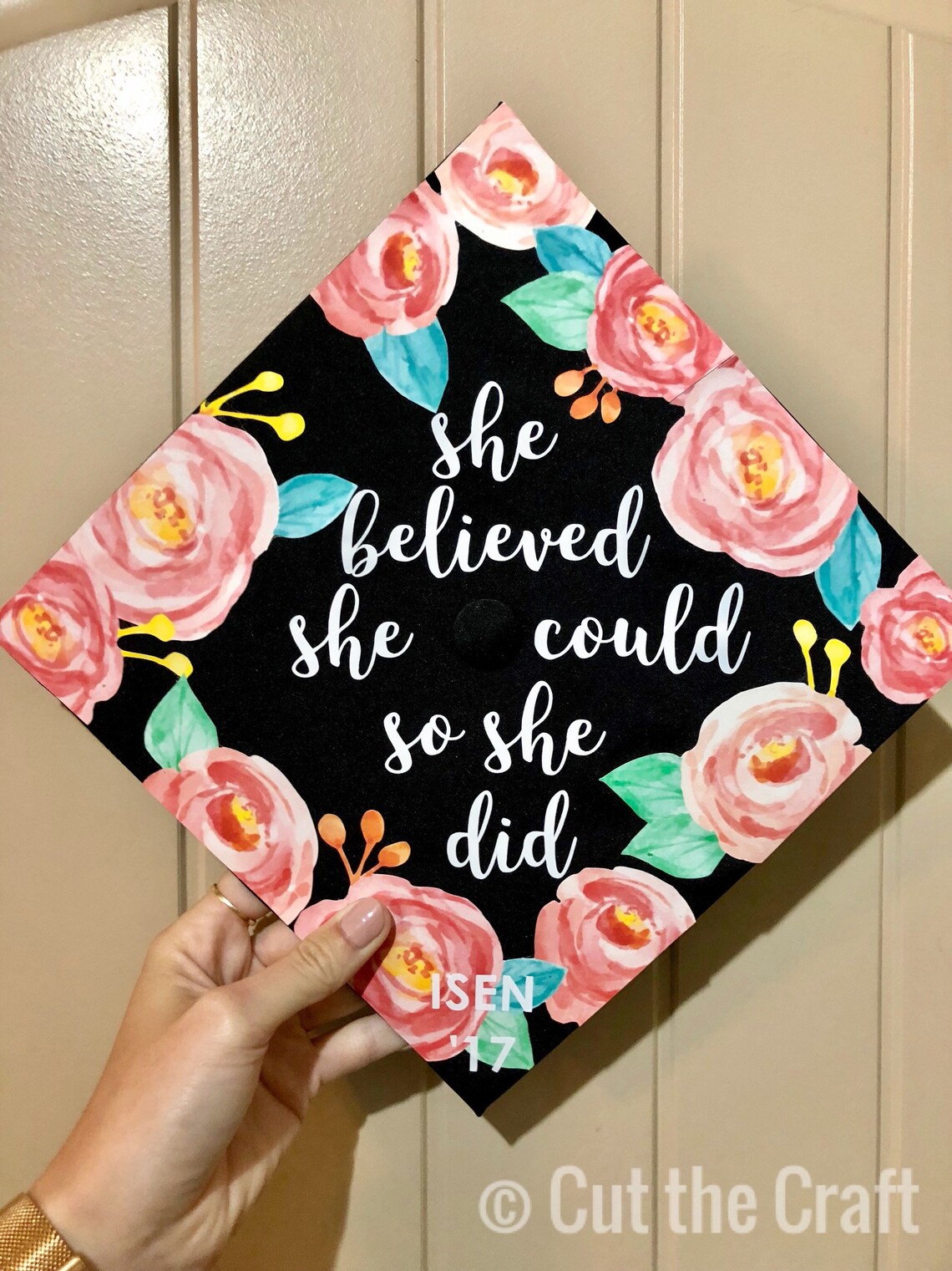 Custom Graduation Cap Decal Decoration Grad Etsy