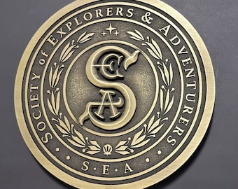 Placa de la Sociedad de Exploradores y Aventureros - S.E.A.