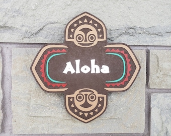 polynesian resort Aloha Tiki replica sign