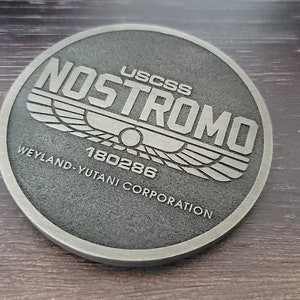 Mini Nostromo Weyland-Yutani corporation Alien Logo plaque