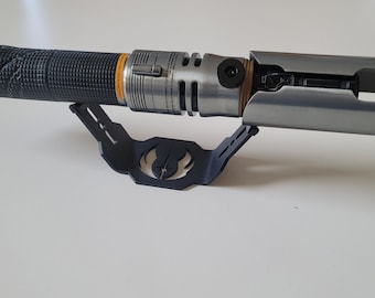 metal lightsaber stand