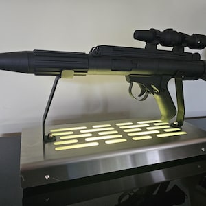 Rebel DH-17 Blaster Display stand with LED lights