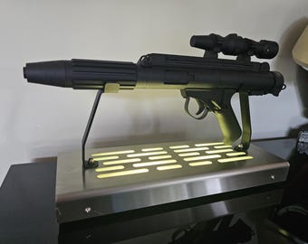 Rebel DH-17 Blaster Display stand with LED lights