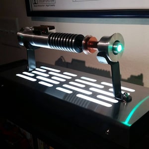 Lightsaber Display stand with LED lights image 1