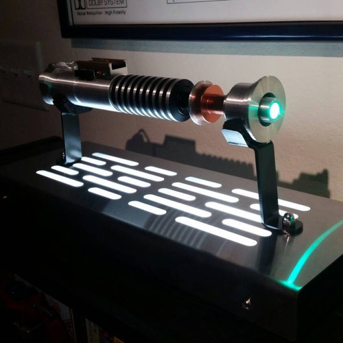 Laser Cut Acrylic Star Wars Light saber display stand holder 