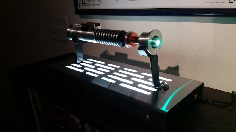 Lightsaber Display stand with LED lights image 1