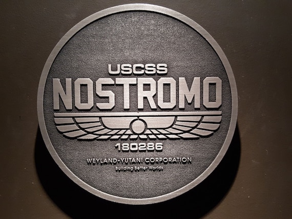 WEYLAND CORPORATION II LANGARM T-SHIRT USCSS Nostromo Alien Yutani Logo Symbol