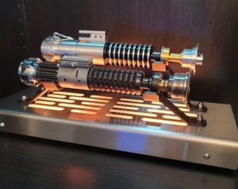 double Lightsaber Display stand with LED and rear jack