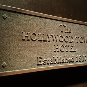 HTH Hollywood Tower Hotel Tower Of Terror Plaque